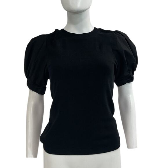 A.L.C. Tops - A.L.C. Chic Black Casey Puff Sleeve T-Shirt Size M
